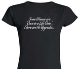 Custom Womens Soft Style 100% Cotton Black T-Shirt