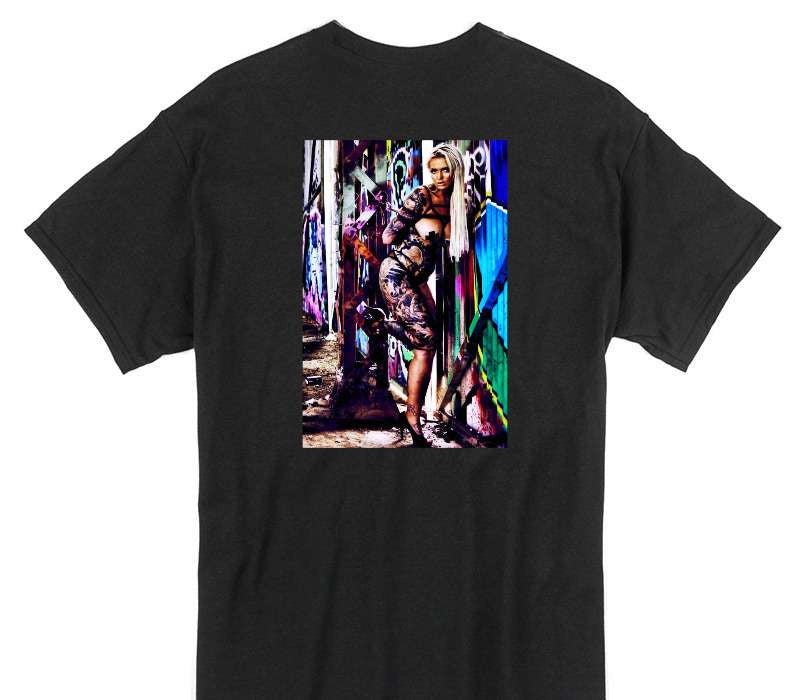 Custom Gildan 100% Cotton Black T-Shirt