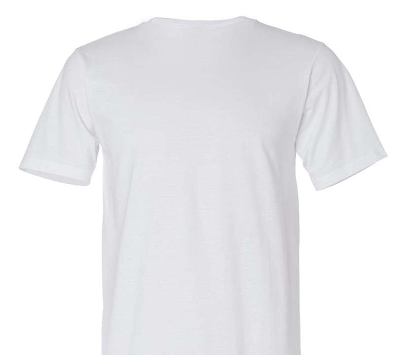 Custom Adult 100% Organic Cotton White T-Shirt