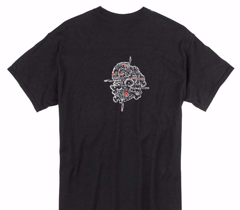 Custom Gildan 100% Cotton Black T-Shirt