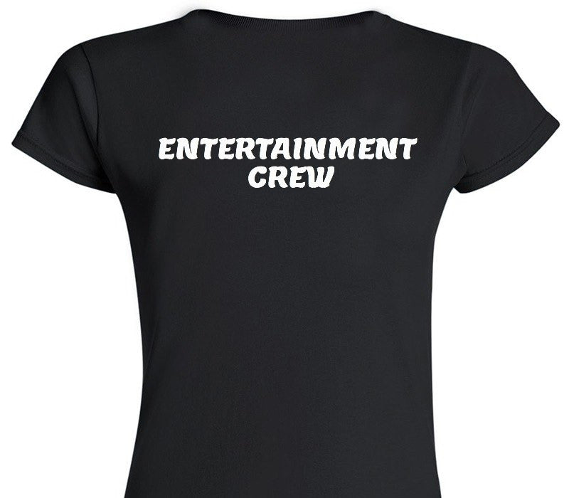 Custom Womens Soft Style 100% Cotton Black T-Shirt