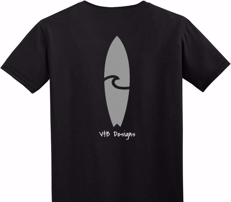 Custom Adult Soft Style 100% Cotton Black T-Shirt