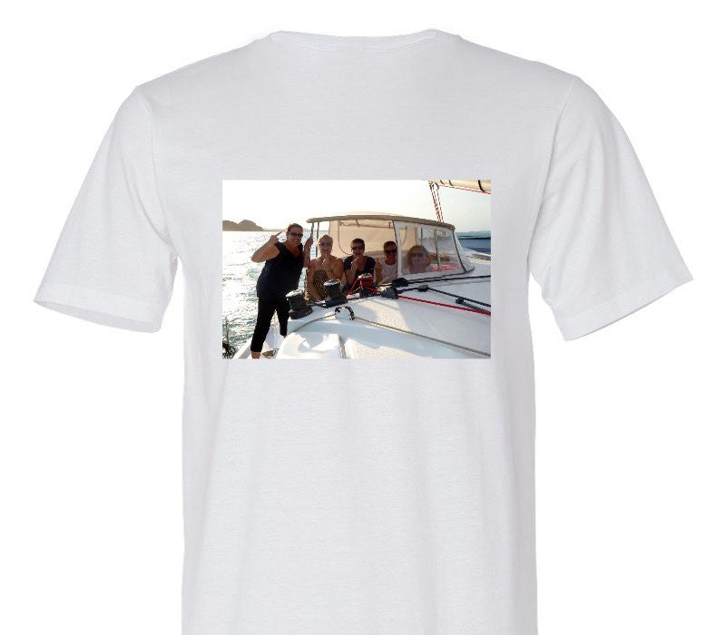 Custom Adult 100% Organic Cotton White T-Shirt