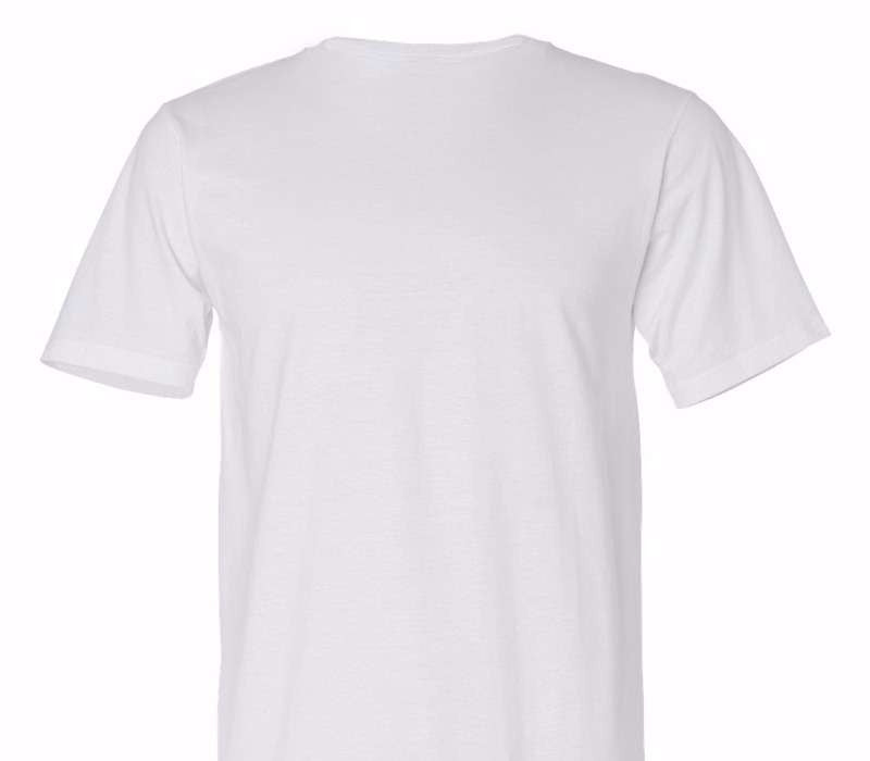Custom Adult 100% Organic Cotton White T-Shirt