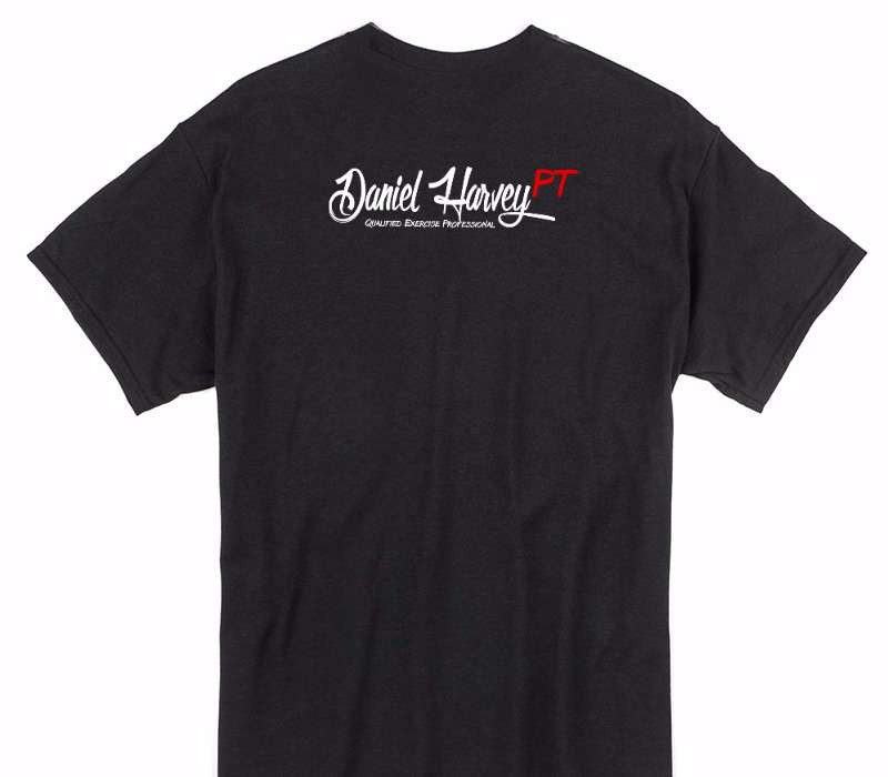 Custom Gildan 100% Cotton Black T-Shirt
