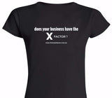 Custom Womens Soft Style 100% Cotton Black T-Shirt