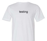 Custom Adult 100% Organic Cotton White T-Shirt