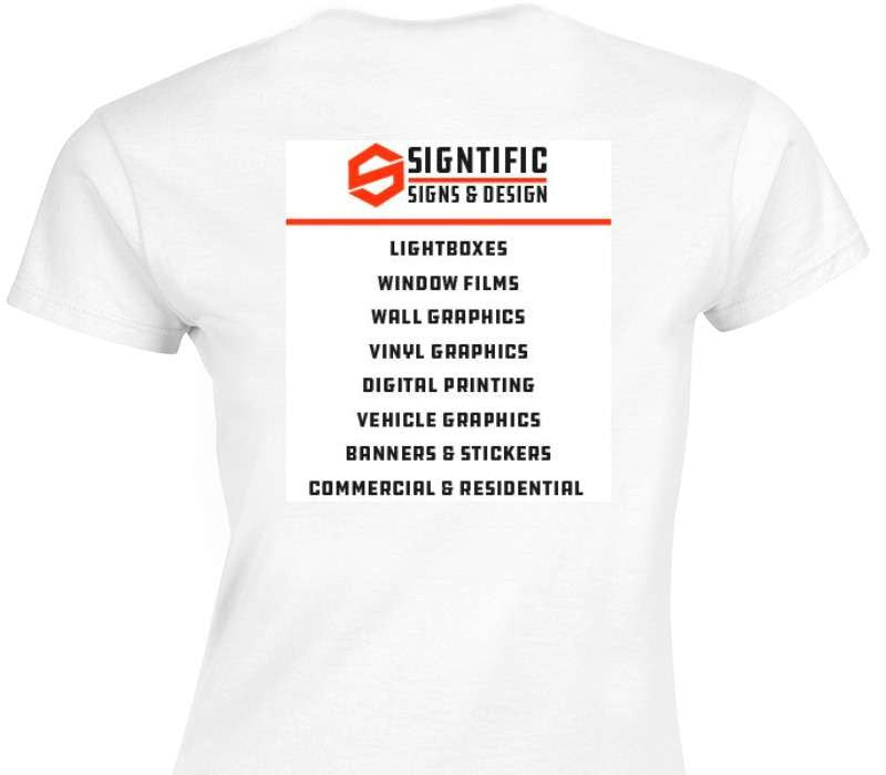 Custom Womens Soft Style 100% Cotton White T-Shirt