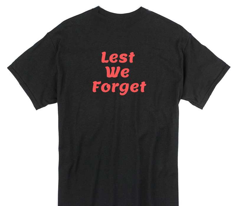 Custom Gildan 100% Cotton Black T-Shirt