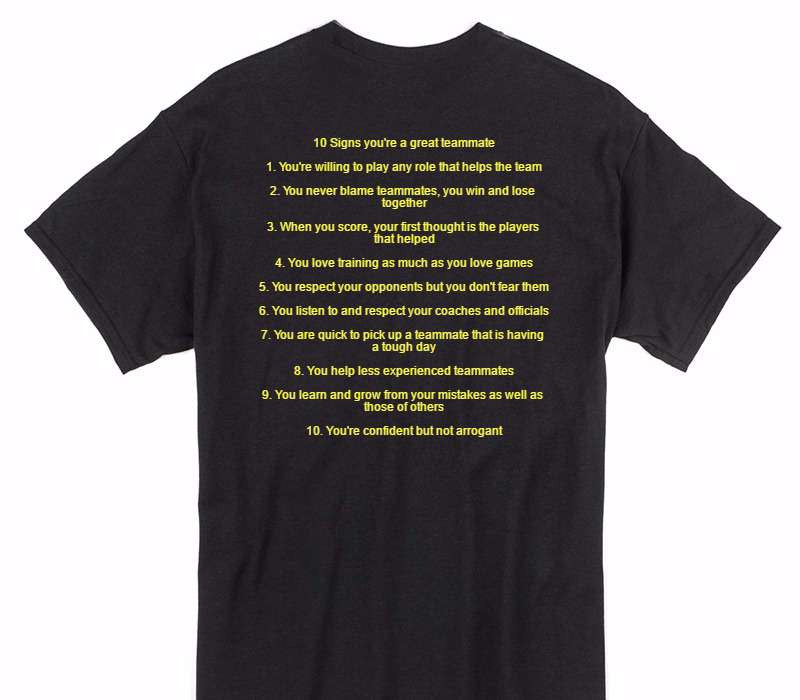 Custom Gildan 100% Cotton Black T-Shirt