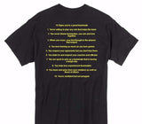 Custom Gildan 100% Cotton Black T-Shirt