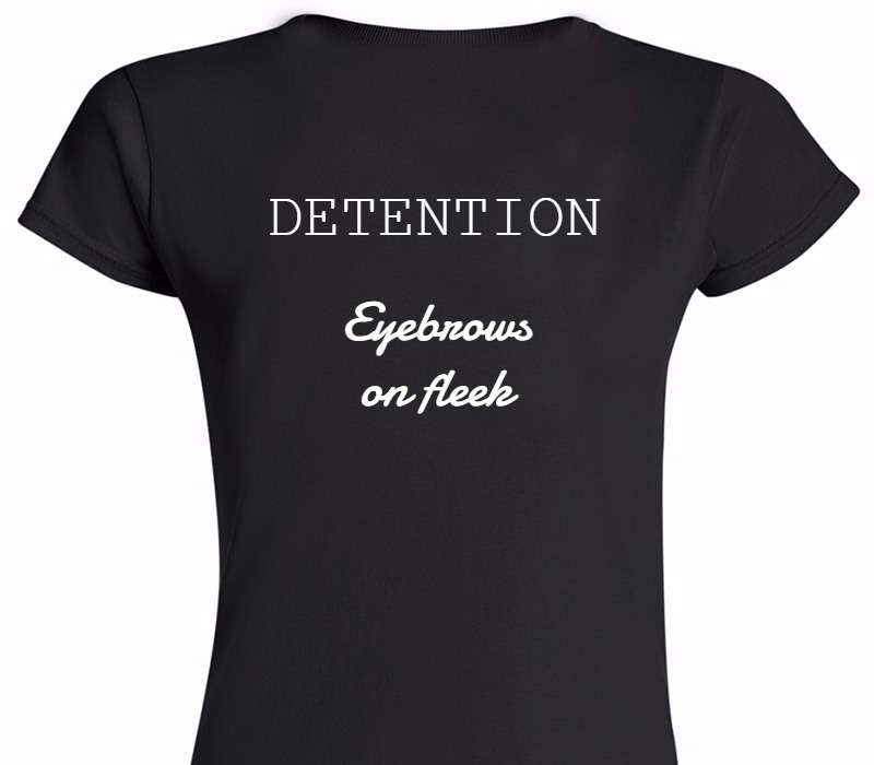 Custom Womens Soft Style 100% Cotton Black T-Shirt