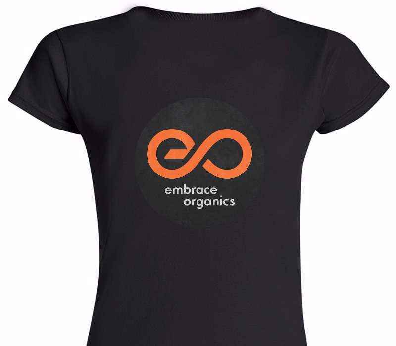 Custom Womens Soft Style 100% Cotton Black T-Shirt