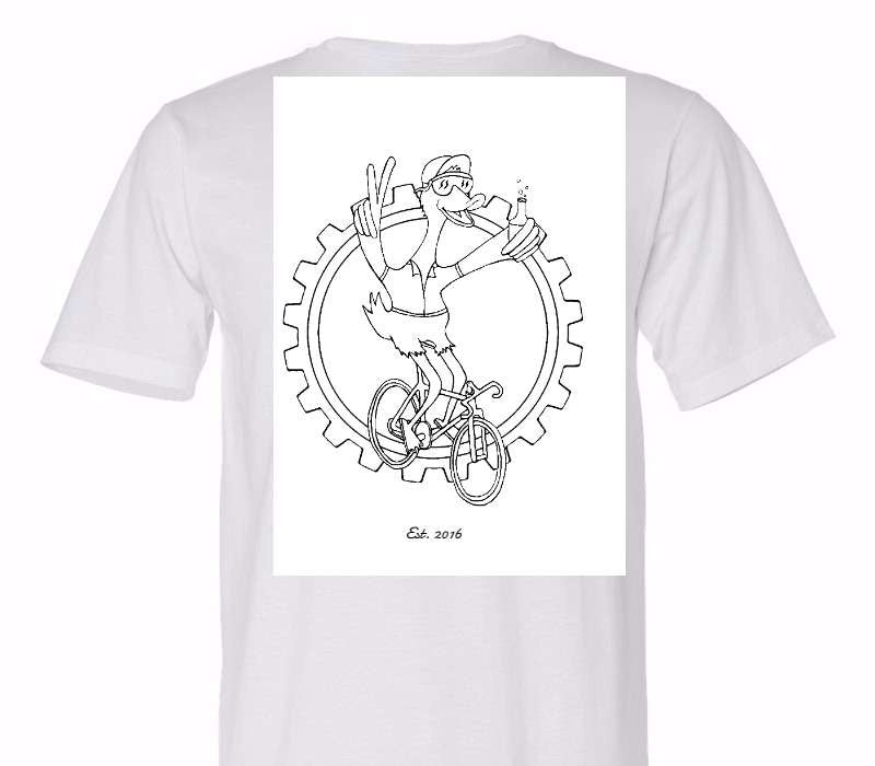 Custom Adult 100% Organic Cotton White T-Shirt