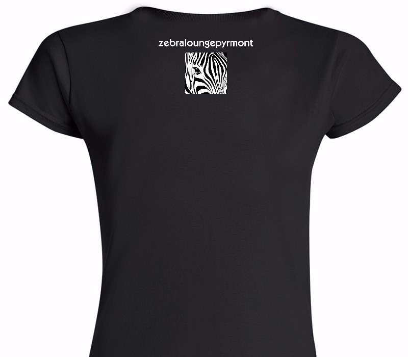 Custom Womens Soft Style 100% Cotton Black T-Shirt