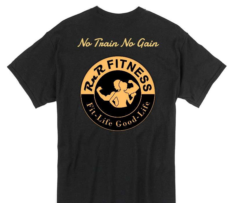 Custom Gildan 100% Cotton Black T-Shirt