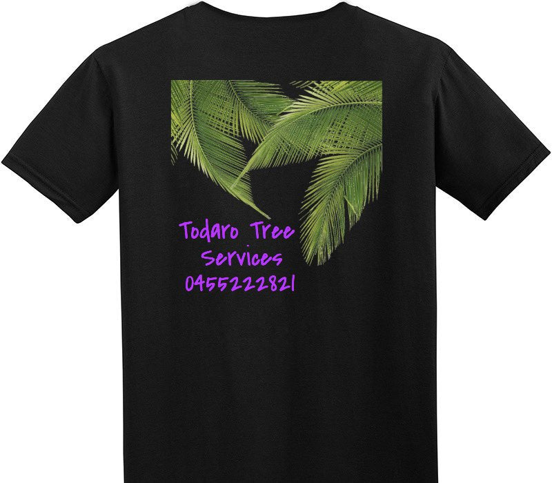 Custom Adult Soft Style 100% Cotton Black T-Shirt