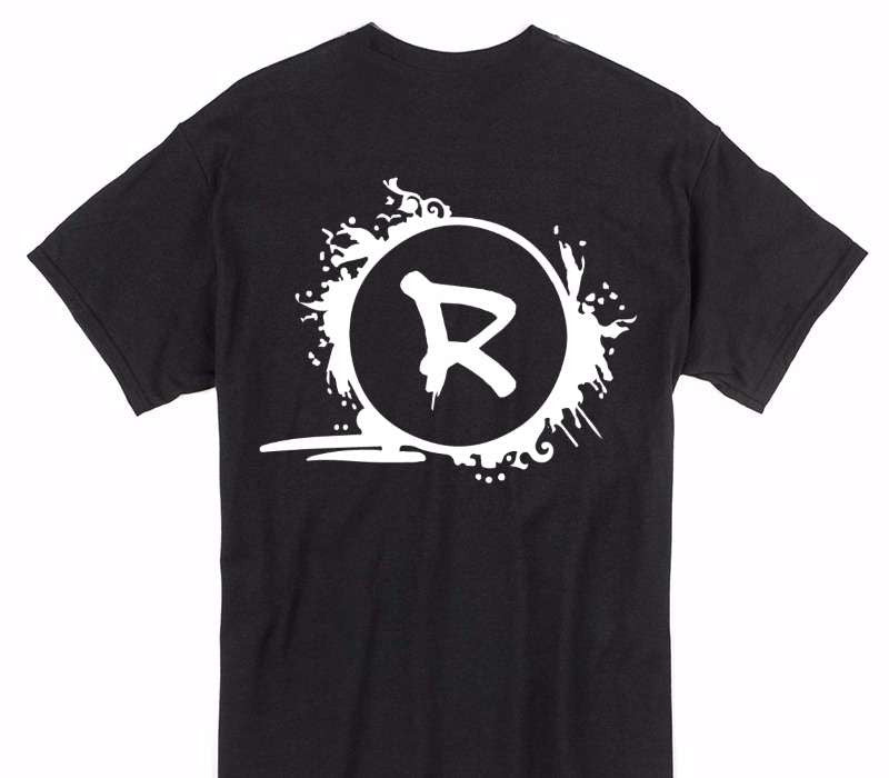 Custom Gildan 100% Cotton Black T-Shirt