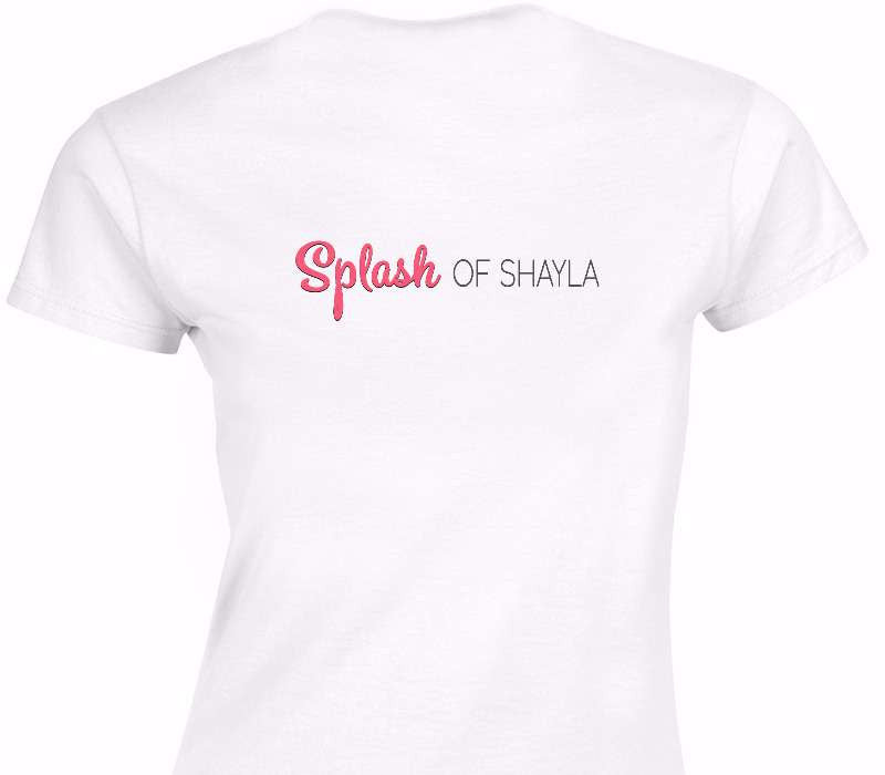 Custom Womens Soft Style 100% Cotton White T-Shirt