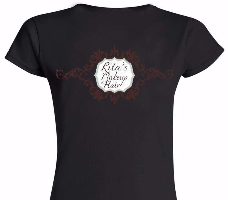 Custom Womens Soft Style 100% Cotton Black T-Shirt