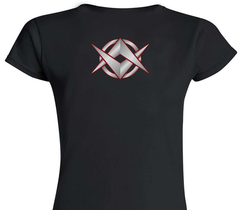 Custom Womens Soft Style 100% Cotton Black T-Shirt