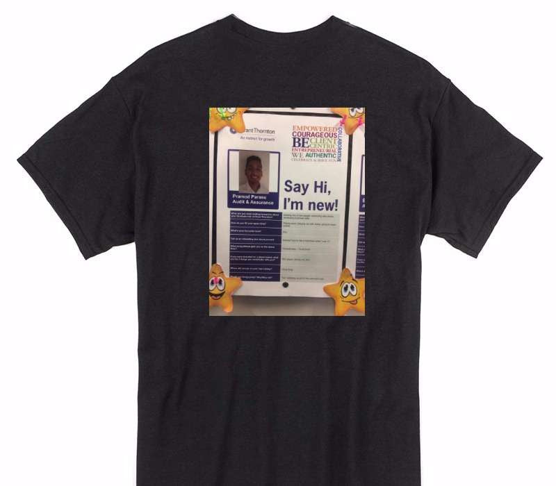 Custom Gildan 100% Cotton Black T-Shirt