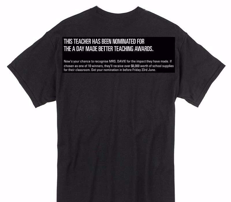 Custom Gildan 100% Cotton Black T-Shirt