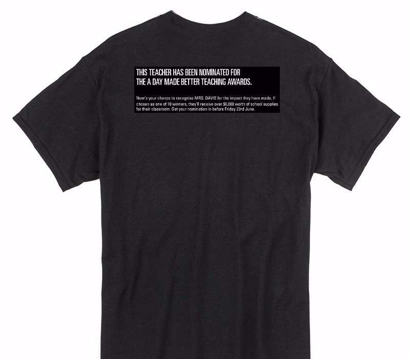 Custom Gildan 100% Cotton Black T-Shirt
