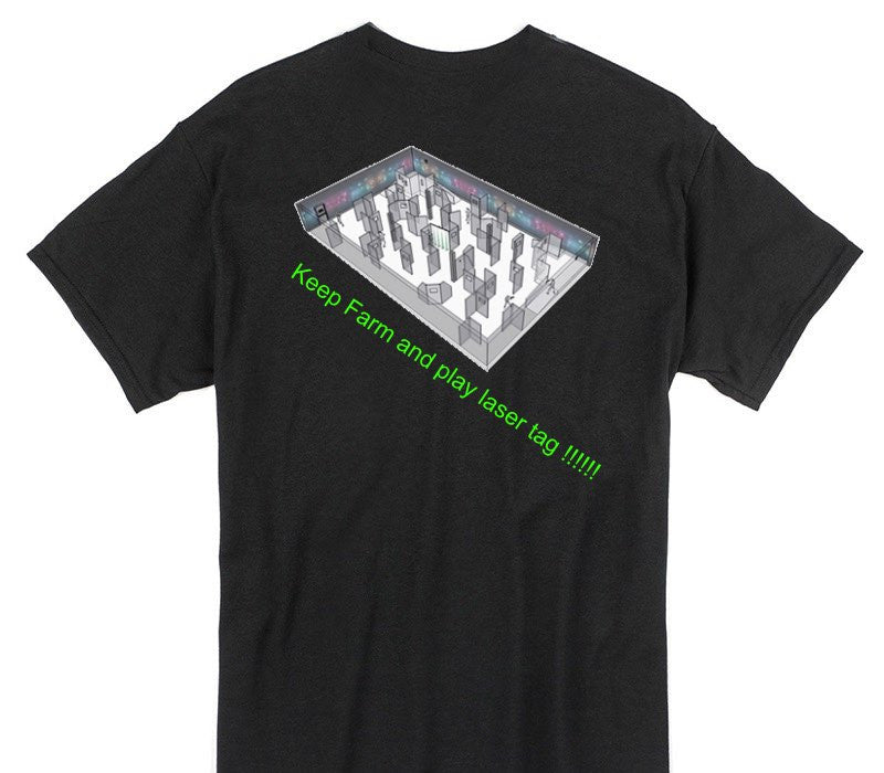 Custom Gildan 100% Cotton Black T-Shirt