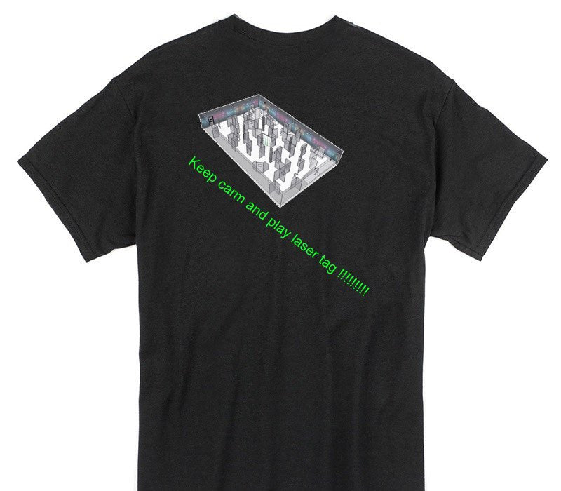 Custom Gildan 100% Cotton Black T-Shirt