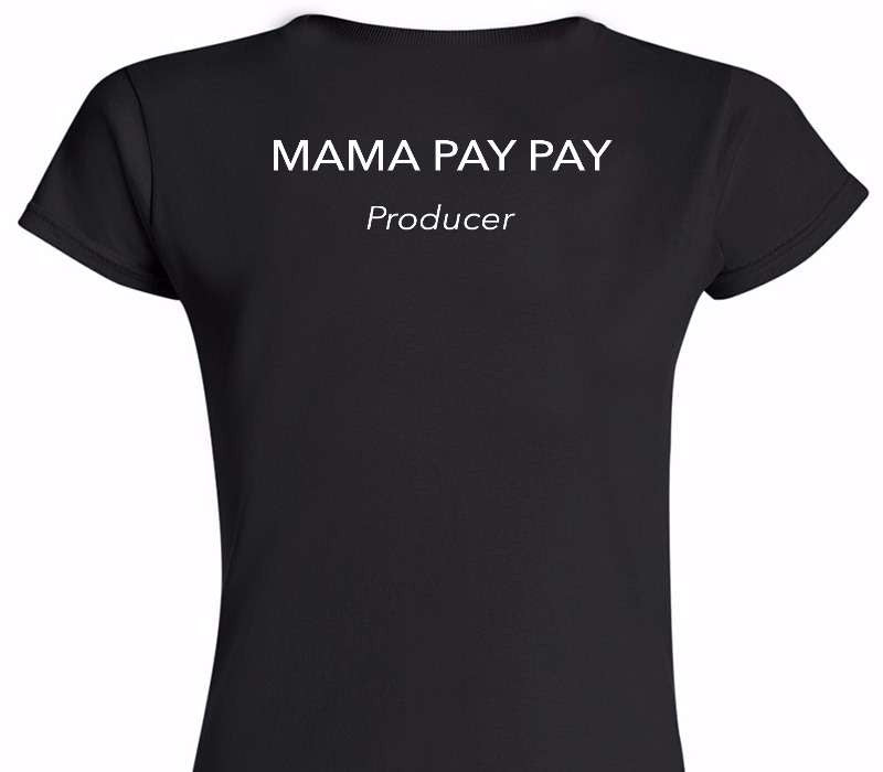 Custom Womens Soft Style 100% Cotton Black T-Shirt