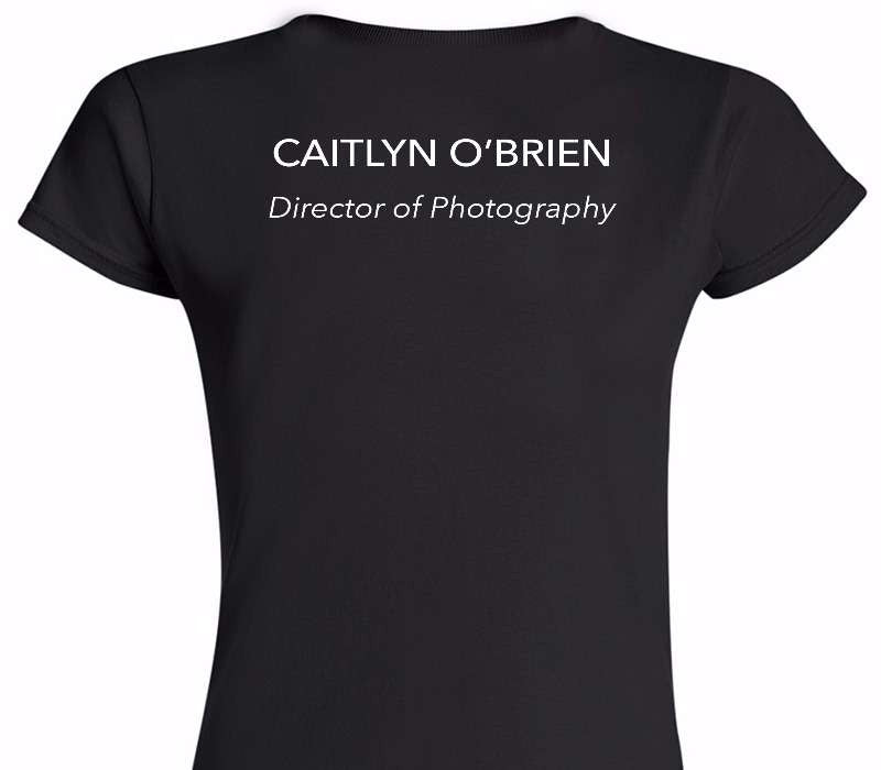 Custom Womens Soft Style 100% Cotton Black T-Shirt