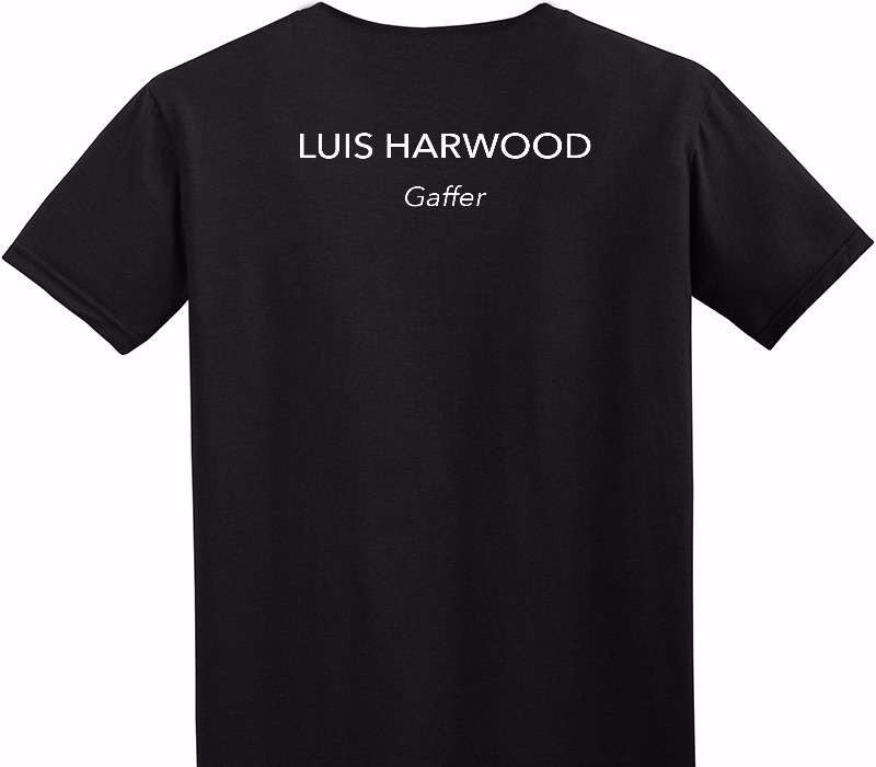 Custom Adult Soft Style 100% Cotton Black T-Shirt