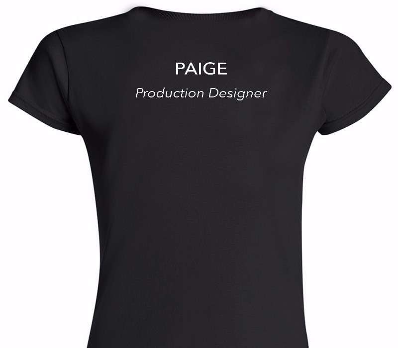 Custom Womens Soft Style 100% Cotton Black T-Shirt