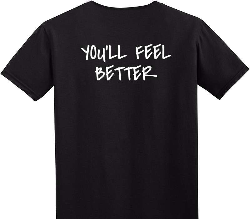 Custom Adult Soft Style 100% Cotton Black T-Shirt
