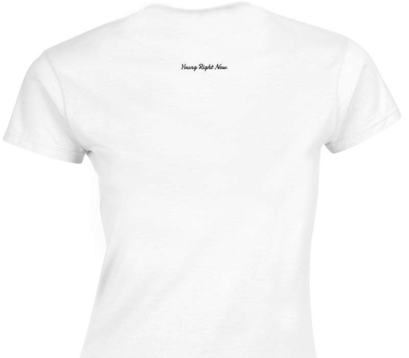 Custom Womens Soft Style 100% Cotton White T-Shirt