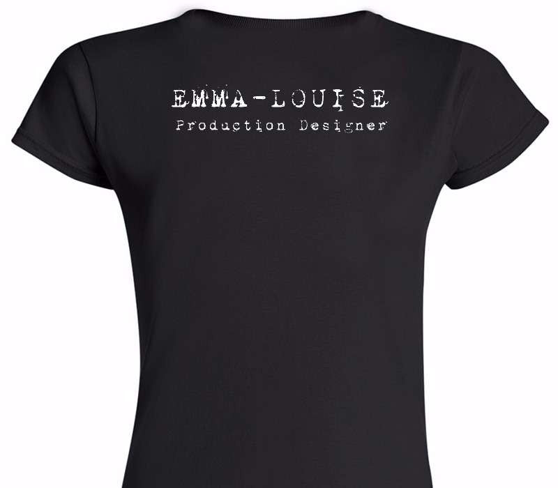 Custom Womens Soft Style 100% Cotton Black T-Shirt