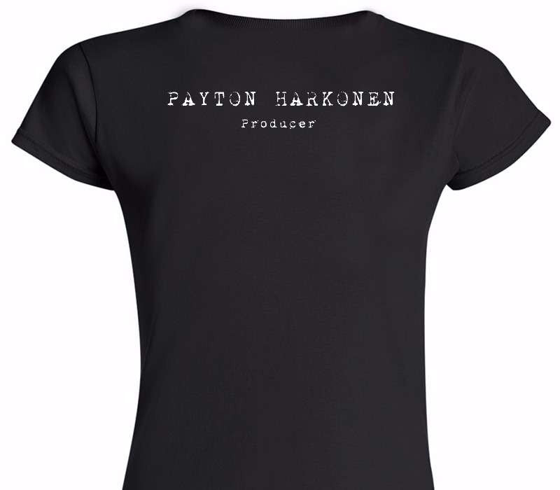 Custom Womens Soft Style 100% Cotton Black T-Shirt