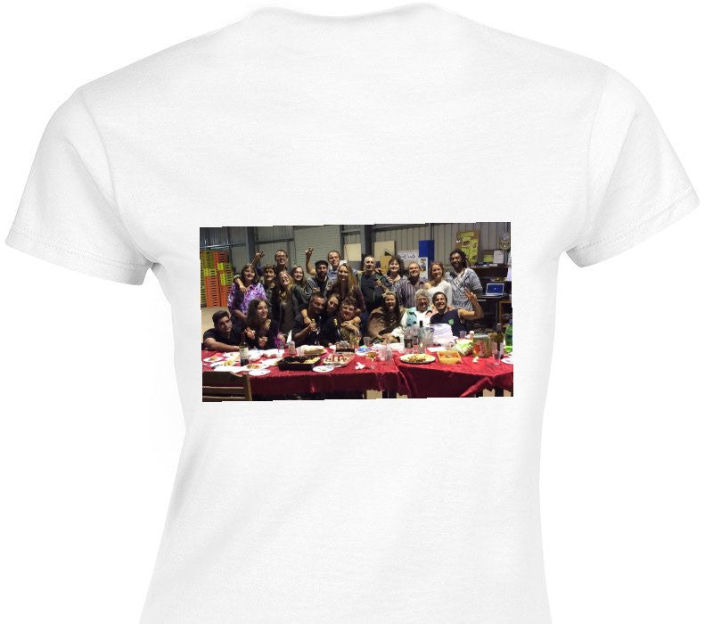 Custom Womens Soft Style 100% Cotton White T-Shirt