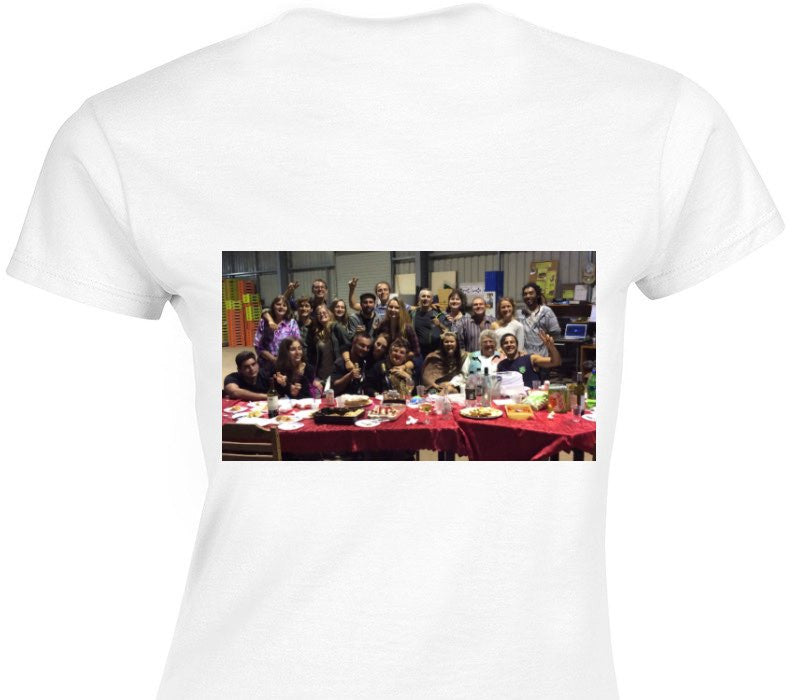 Custom Womens Soft Style 100% Cotton White T-Shirt