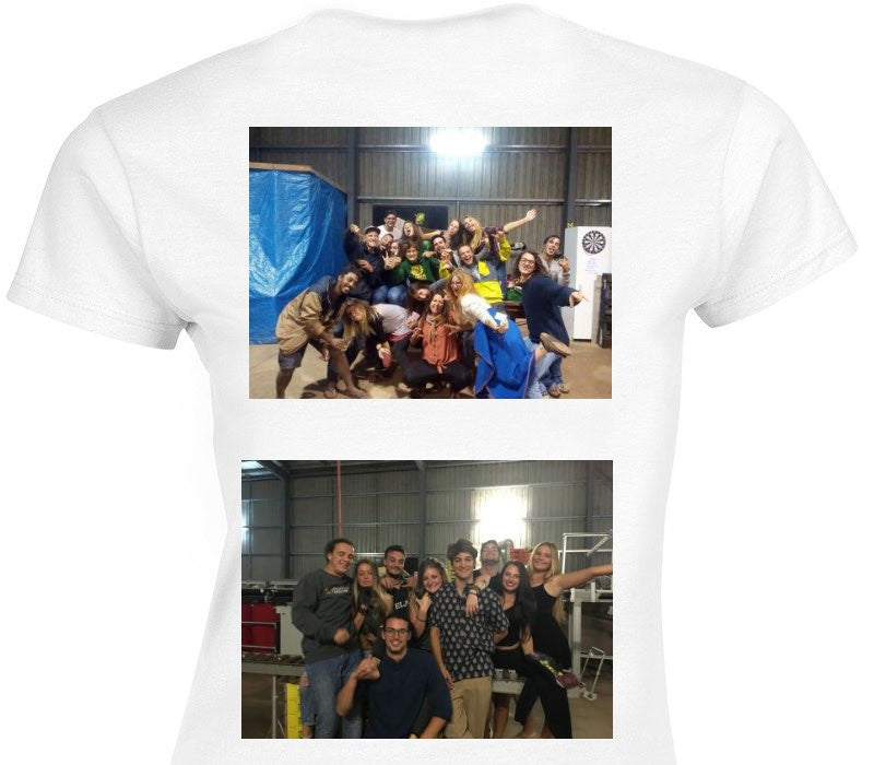 Custom Womens Soft Style 100% Cotton White T-Shirt