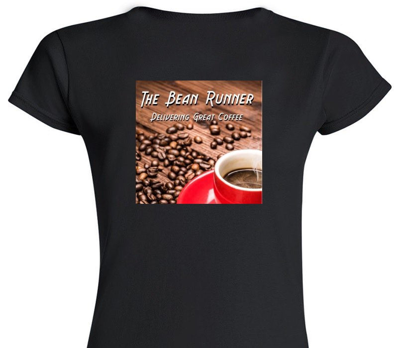 Custom Womens Soft Style 100% Cotton Black T-Shirt