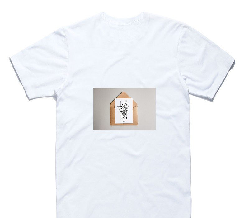 Custom AS Colour 100% Cotton White T-Shirt