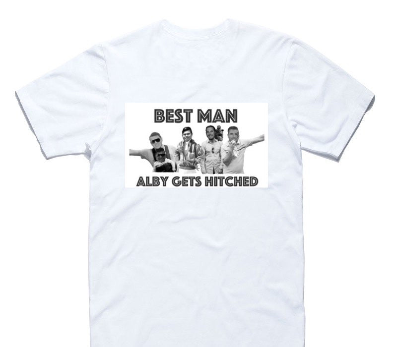 Custom AS Colour 100% Cotton White T-Shirt