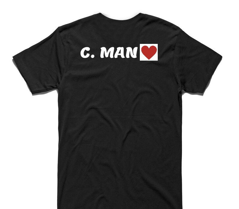 Custom AS Colour 100% Cotton Black T-Shirt