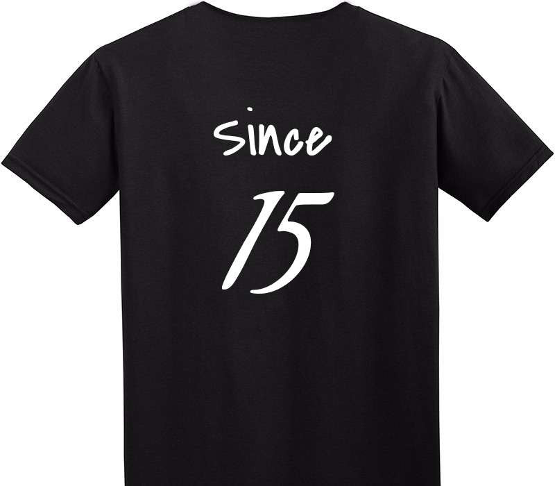 Custom Adult Soft Style 100% Cotton Black T-Shirt