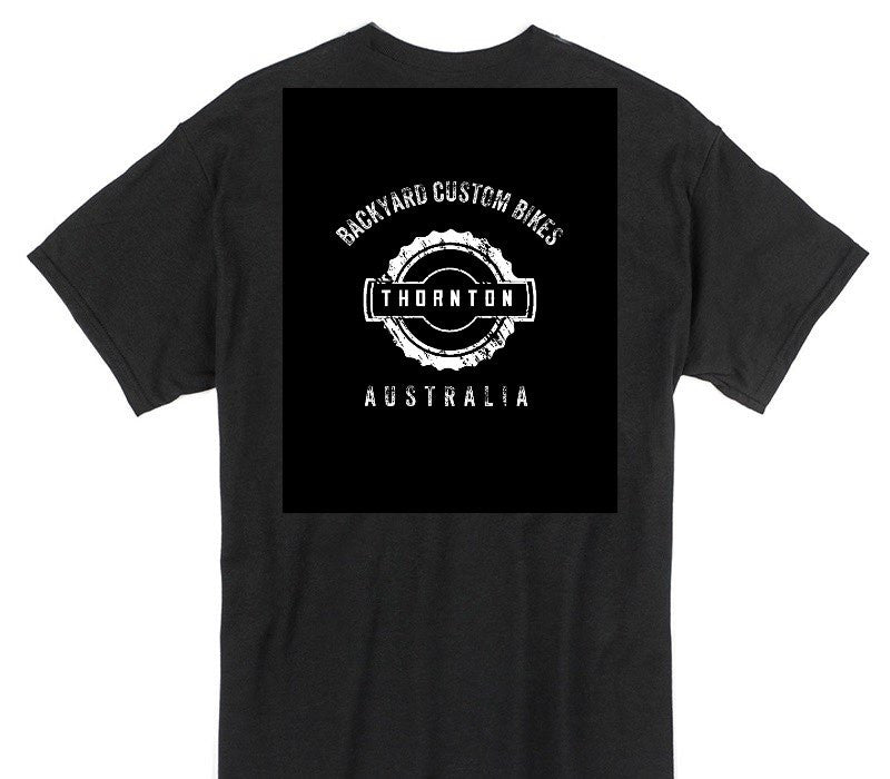 Custom Gildan 100% Cotton Black T-Shirt