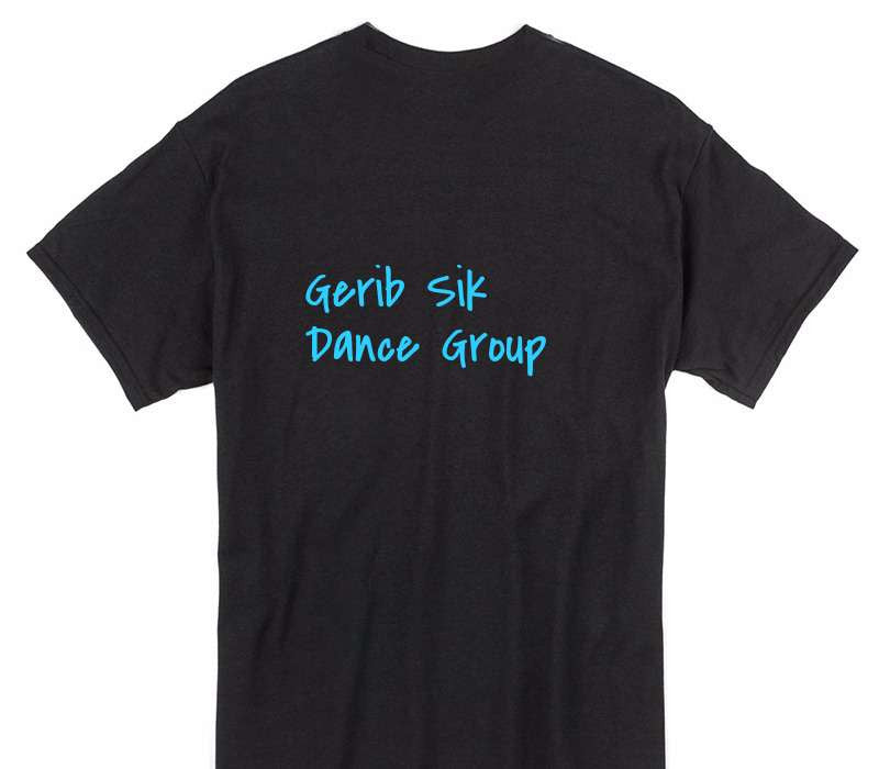 Custom Gildan 100% Cotton Black T-Shirt