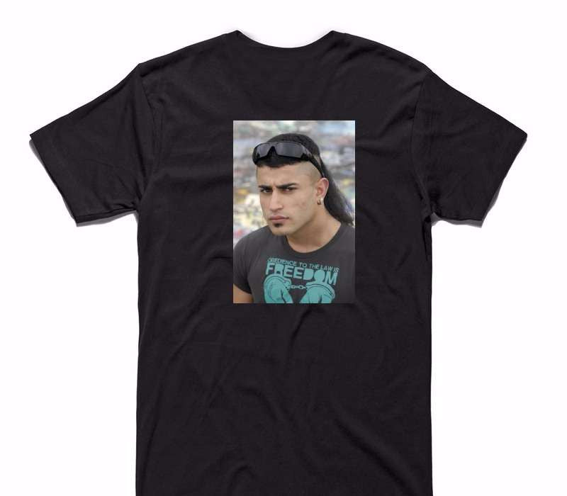 Custom AS Colour 100% Cotton Black T-Shirt