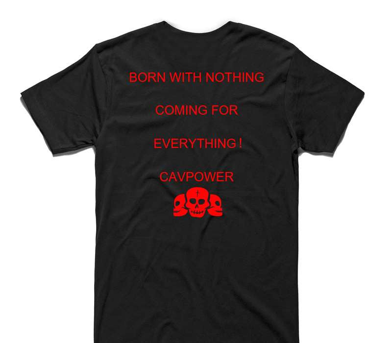 Custom AS Colour 100% Cotton Black T-Shirt